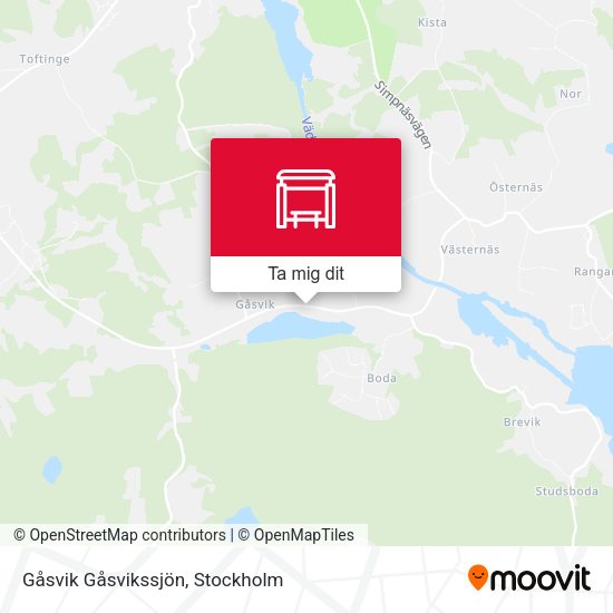 Gåsvik Gåsvikssjön karta