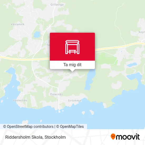 Riddersholm Skola karta