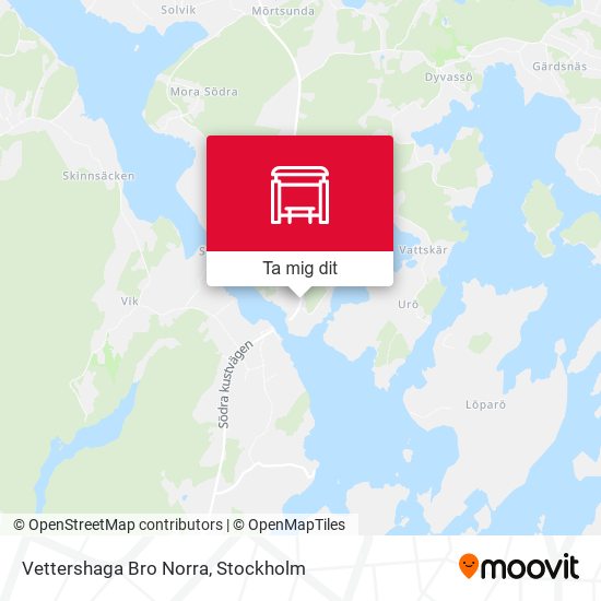 Vettershaga Bro Norra karta