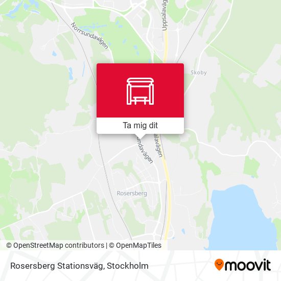 Rosersberg Stationsväg karta