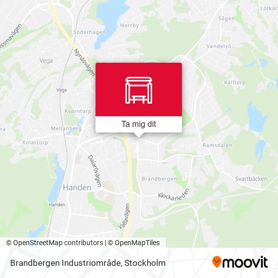 Brandbergen Industriområde karta