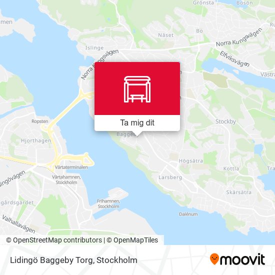 Lidingö Baggeby Torg karta