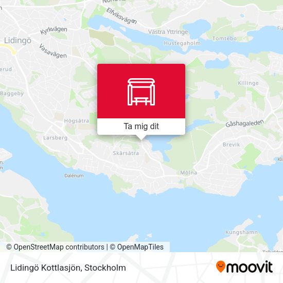 Lidingö Kottlasjön karta