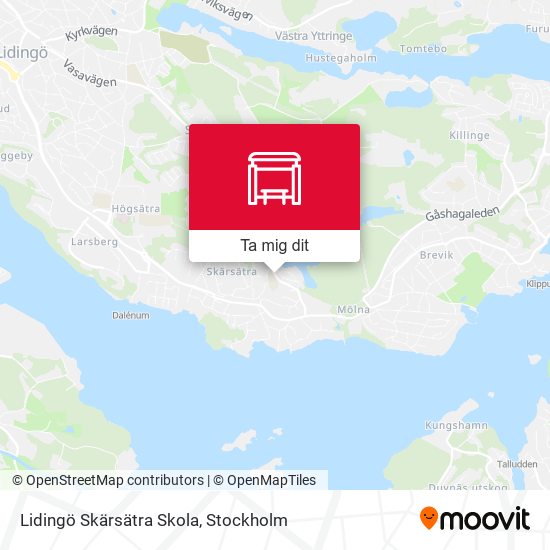 Lidingö Skärsätra Skola karta