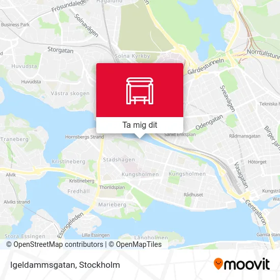 Igeldammsgatan karta