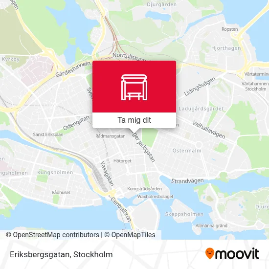 Eriksbergsgatan karta