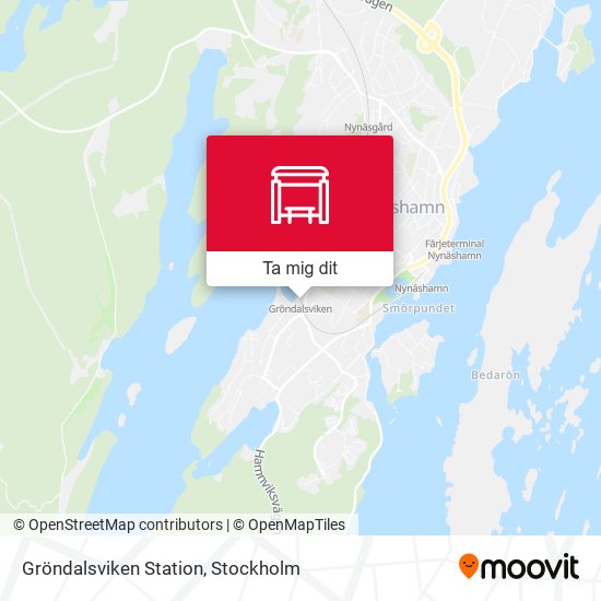Gröndalsviken Station karta