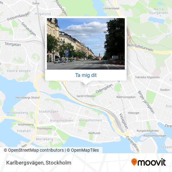 Karlbergsvägen karta