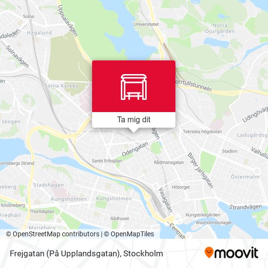 Frejgatan (På Upplandsgatan) karta