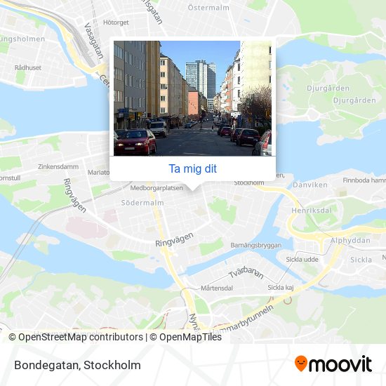 Bondegatan karta