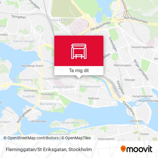 Fleminggatan/St Eriksgatan karta