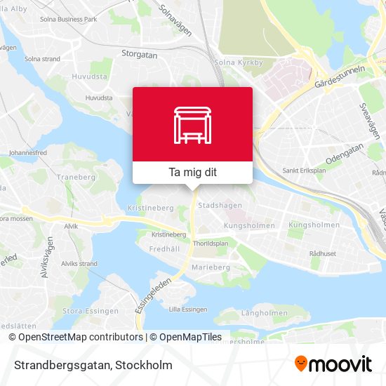 Strandbergsgatan karta