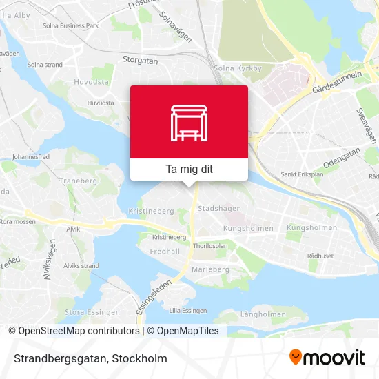 Strandbergsgatan karta