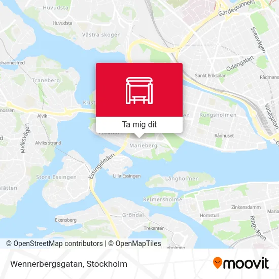 Wennerbergsgatan karta