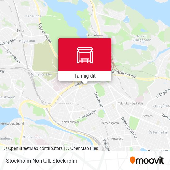 Stockholm Norrtull karta