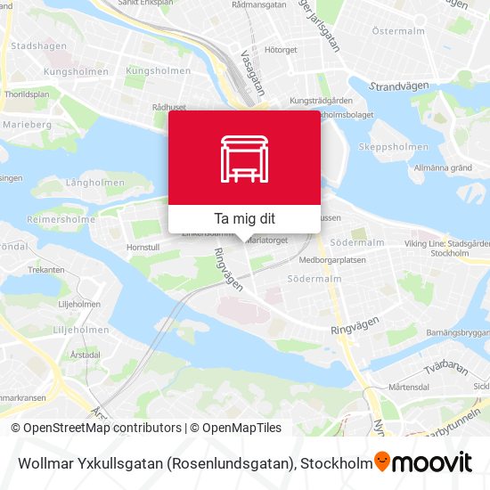 Wollmar Yxkullsgatan (Rosenlundsgatan) karta