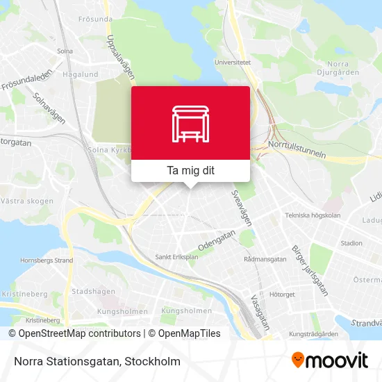 Norra Stationsgatan karta
