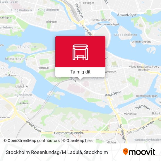 Stockholm Rosenlundsg/M Ladulå karta