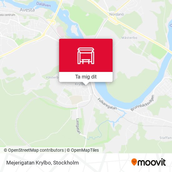 Mejerigatan Krylbo karta