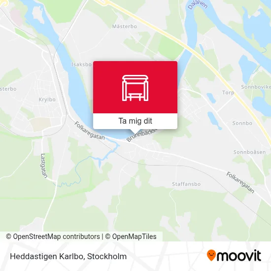 Heddastigen Karlbo karta