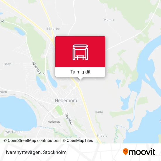 Ivarshyttevägen karta