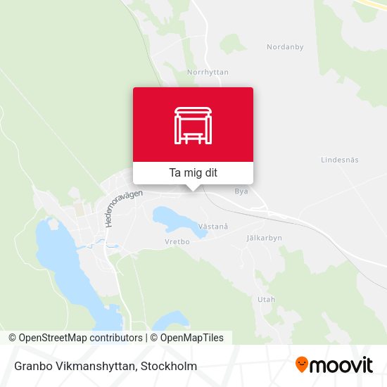 Granbo Vikmanshyttan karta