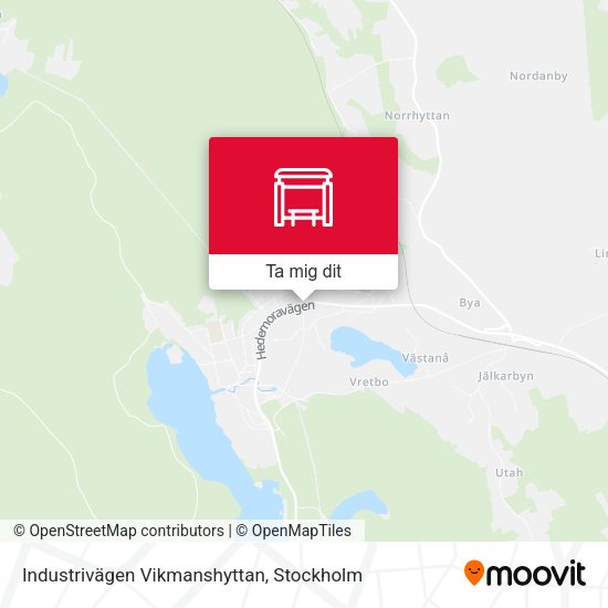 Industrivägen Vikmanshyttan karta