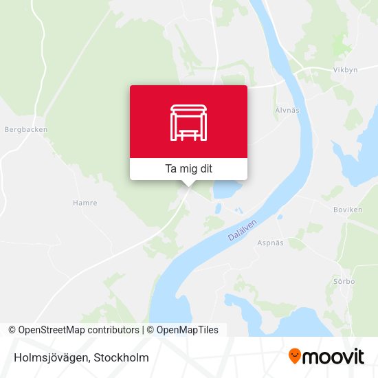 Holmsjövägen karta