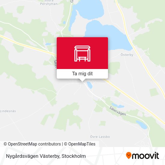 Nygårdsvägen Västerby karta