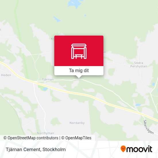 Tjärnan Cement karta