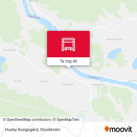 Husby Kungsgård karta