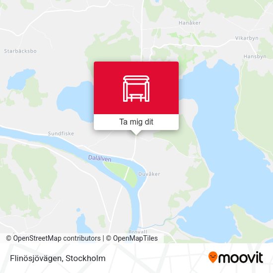 Flinösjövägen karta