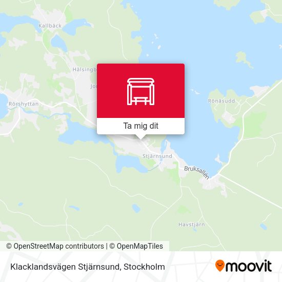 Klacklandsvägen Stjärnsund karta