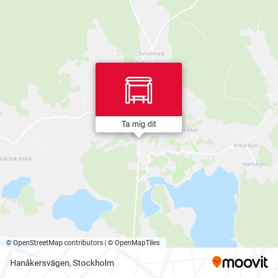 Hanåkersvägen karta