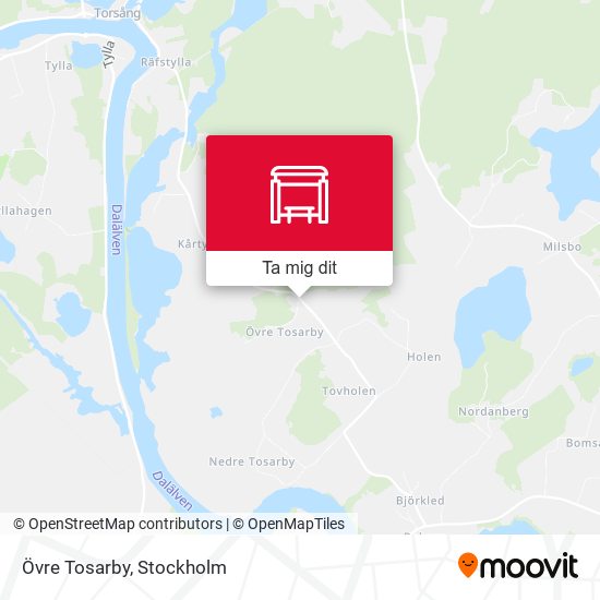 Övre Tosarby karta