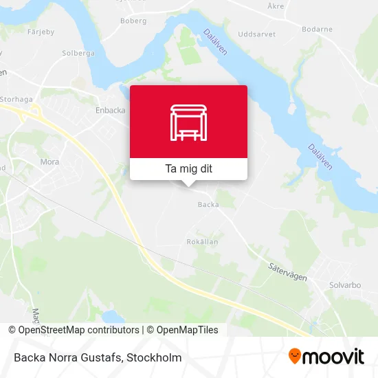 Backa Norra Gustafs karta