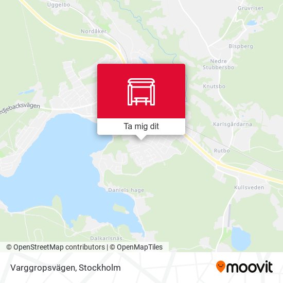 Varggropsvägen karta