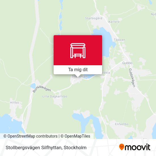 Stollbergsvägen Silfhyttan karta