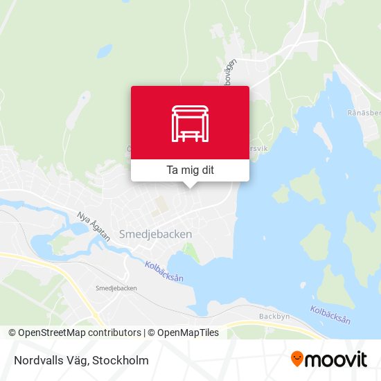 Nordvalls Väg karta