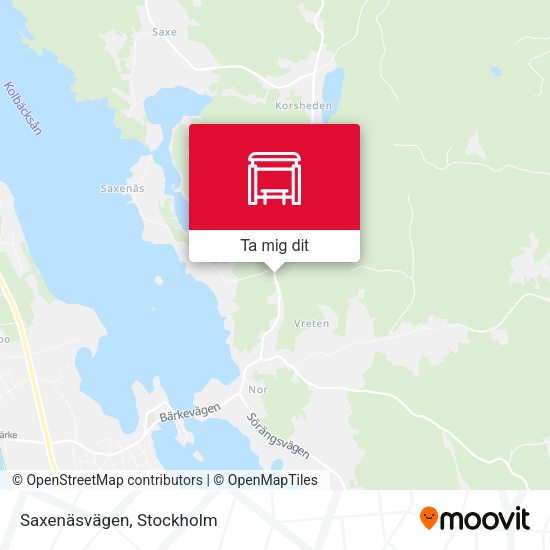 Saxenäsvägen karta