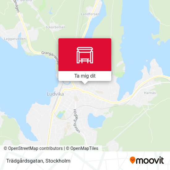 Trädgårdsgatan karta