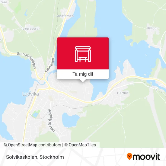 Solviksskolan karta