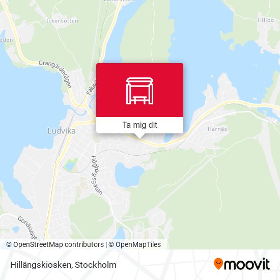 Hillängskiosken karta