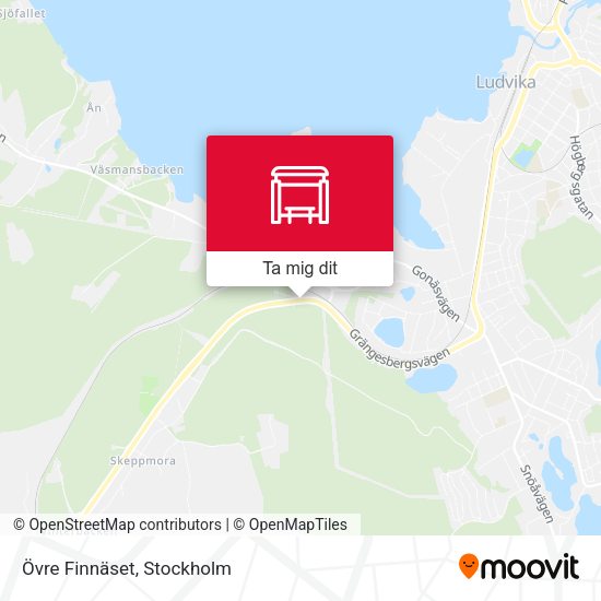 Övre Finnäset karta