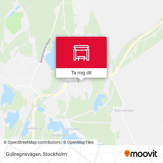 Gullregnsvägen karta