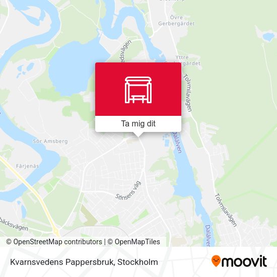 Kvarnsvedens Pappersbruk karta