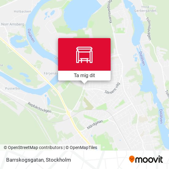 Barrskogsgatan karta