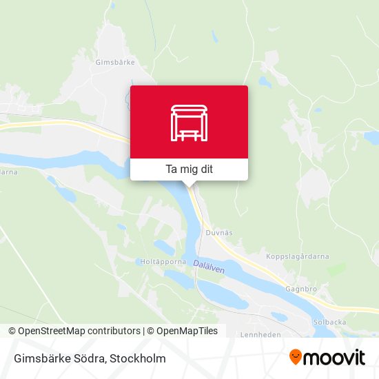 Gimsbärke Södra karta