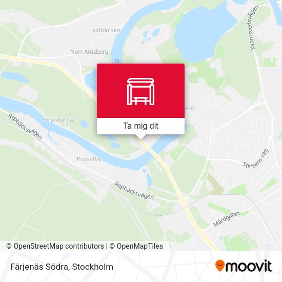 Färjenäs Södra karta