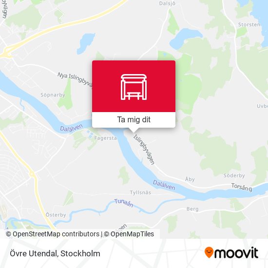 Övre Utendal karta